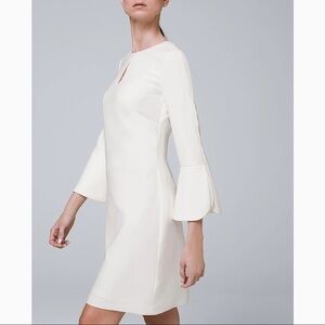 NWOT WHBM Petal-Sleeve Shift Dress Size 8